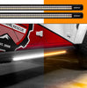 XK Glow Jeep & Truck Running Board Light w/ Turn Signal 2x60in White + Amber