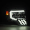 AlphaRex LUXX-Series LED Projector Headlights Chrome For 2009-2014 Ford F-150