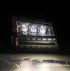 AlphaRex Chrome NOVA LED Projector Headlights For 2003-2006 Chevy Silverado 1500/2500HD/3500HD/Avalanche
