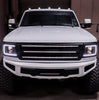 AlphaRex LUXX-Series LED Projector Headlights Alpha Black For 1992-1996 Ford F-150 / F-250 / F-350 (OBS) & Bronco