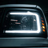 AlphaRex LUXX-Series LED Projector Headlights Alpha Black For 1992-1996 Ford F-150 / F-250 / F-350 (OBS) & Bronco