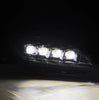 AlphaRex NOVA LED Projector Headlights Black w/ Sequential Signal & DRL For 1999-2009 Honda S2000