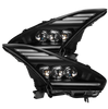 AlphaRex NOVA-Series LED Projector Headlights Black For 2009-2025 Nissan GT-R
