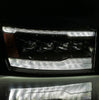 AlphaRex NOVA-Series LED Projector Headlights Plank Style Alpha Black W/ Sequential Signal / DRL / Amber LED For 2006-2008 Dodge Ram 1500 / 2006-2009 Dodge Ram2500 3500