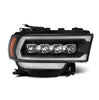 AlphaRex NOVA-Series LED Projector Headlights Black w/ Activation Light DRL For 2019-2021 Ram 2500
