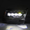 AlphaRex NOVA-Series LED Projector Headlights Black For 2009-2018 Ram 1500-5500 & 2019-2024 Ram 1500 Classic