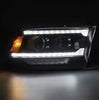 AlphaRex LUXX LED Projector Headlights Black w/ Sequential Signal For 2009-2018 Ram 1500 2500 3500 4500 5500 & 2019-2024 Ram 1500 Classic