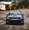 AlphaRex LUXX-Series LED Projector Headlights Alpha Black W/ Activation Light & Sequential Signal For 2015-2023 Dodge Charger Halogen Headlights