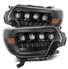 AlphaRex NOVA-Series LED Projector Headlights Plank Style Alpha Black W/ Activation Light & Sequential Signal For 2012-2015 Toyota Tacoma