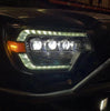 AlphaRex NOVA-Series LED Projector Headlights Plank Style Alpha Black W/ Activation Light & Sequential Signal For 2012-2015 Toyota Tacoma
