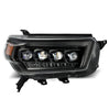 AlphaRex NOVA-Series LED Projector Headlights Alpha-Black w/ Activation Light DRL For 2010-2013 Toyota 4Runner
