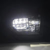 AlphaRex LUXX-Series LED Crystal Headlights Alpha Black For 2014-2021 Toyota Tundra