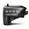 AlphaRex NOVA-Series LED Projector Headlights Alpha Black W/ White DRL For 2022-2026 Toyota Tundra / Sequoia