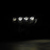 AlphaRex NOVA-Series LED Projector Headlights Alpha Black W/ Amber DRL For 2022-2026 Toyota Tundra with stock LED projector headlights