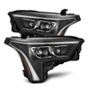 AlphaRex LUXX-Series LED Projector Headlights Black W/ Amber DRL For 2022-2023 Toyota Tundra
