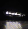 AlphaRex NOVA-Series LED Projector Headlights Black For 2012-2021 Tesla Model S