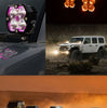 Baja Designs Squadron 2.0 Sport Clear Spot LED Light Pod w/ Black Rock Guard