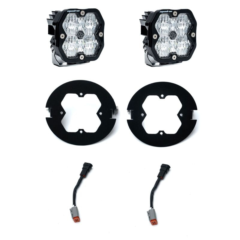 Baja Designs Squadron 2.0 Sport Clear Wide Cornering Fog Pocket Kit For 2006-2014 Ford F-150 / 2005-2011 Toyota Tacoma / 2007-2013 Toyota Tundra