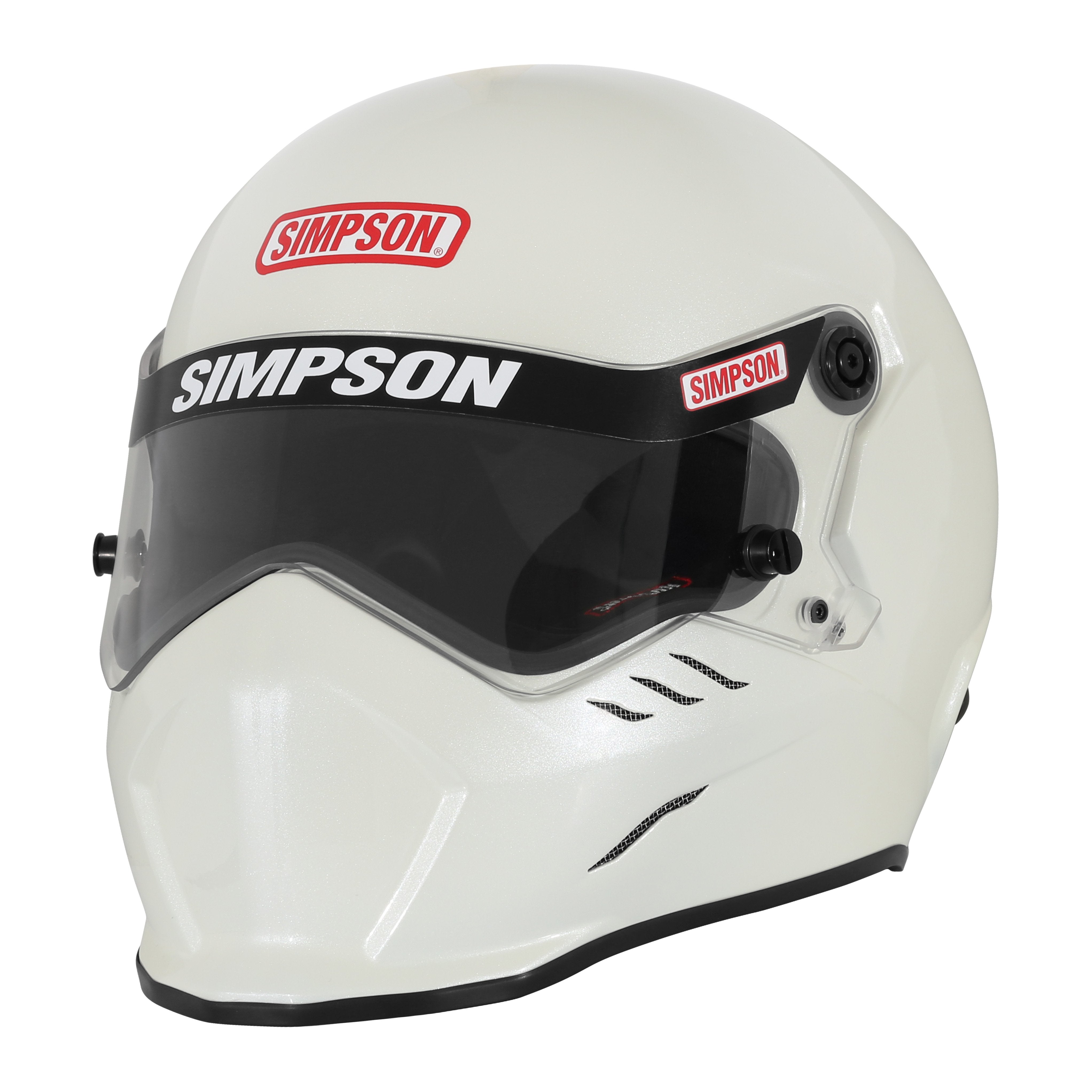 Simpson Kingsnake SA2025 Full Face Racing Helmet Pearl White Medium