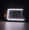 AlphaRex NOVA-Series LED Projector Headlights Chrome W/ Activation Light & Sequential Signal & Switchback & DRL For 1992-1996 Ford Bronco
