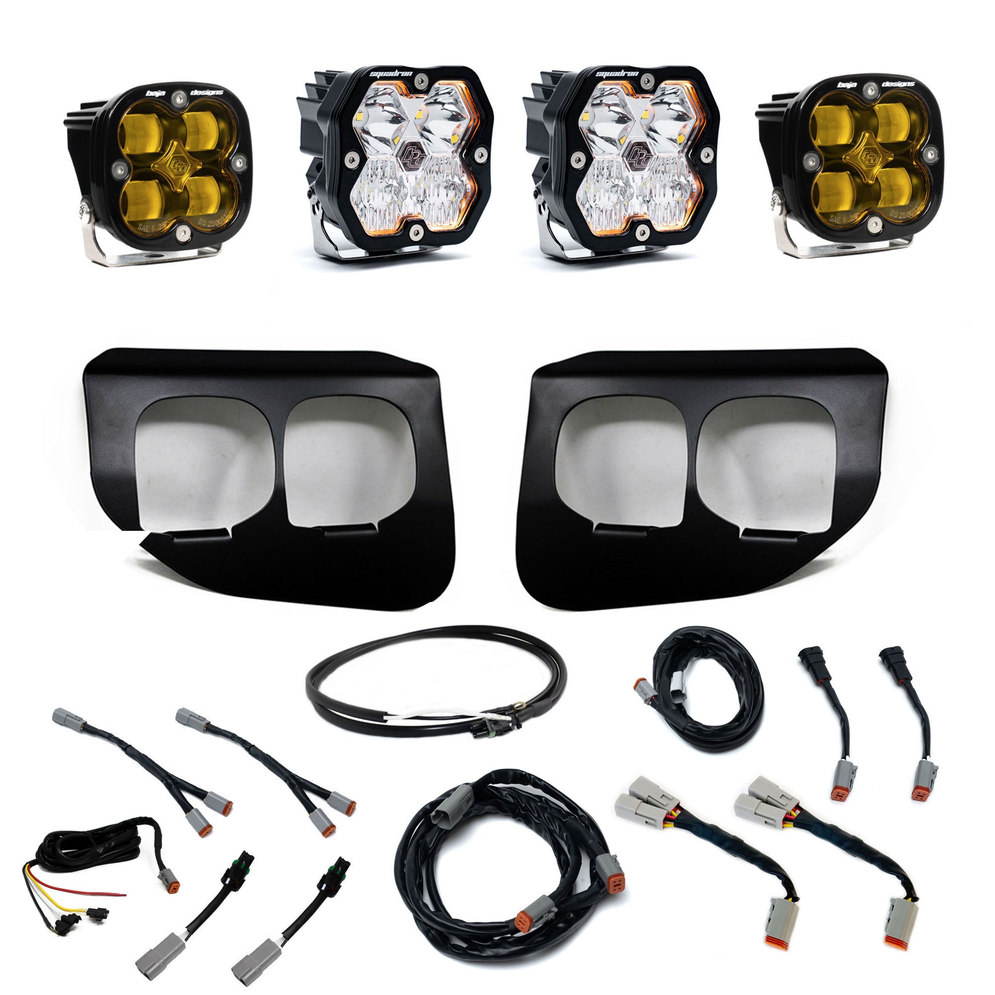 Baja Designs Squadron 2.0 Driving/Combo Fog Pocket Kit For 20-22 Ford F-250/350