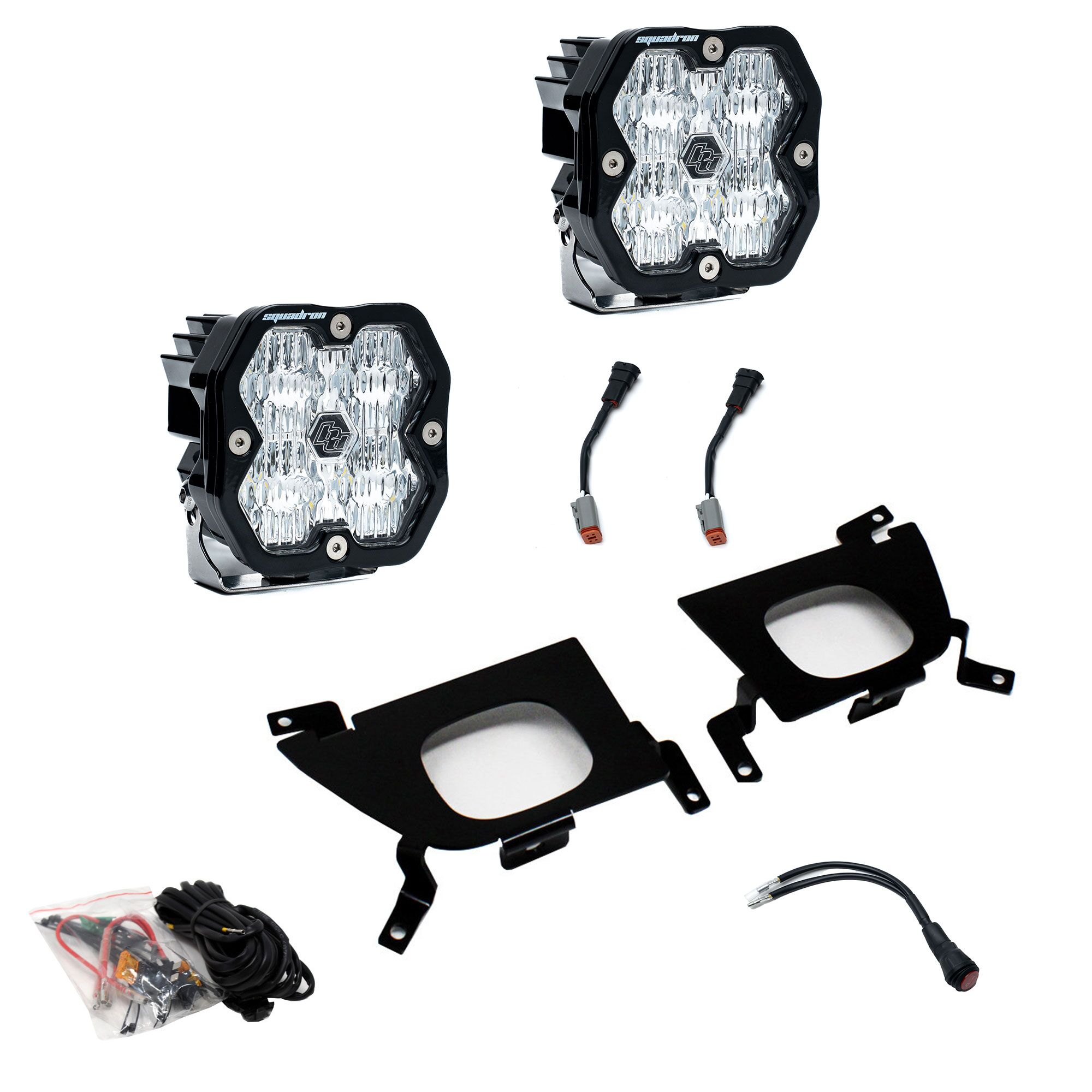 Baja Designs Squadron 2.0 Sport WC Fog Pocket Kit For 19-22 Chevy 1500