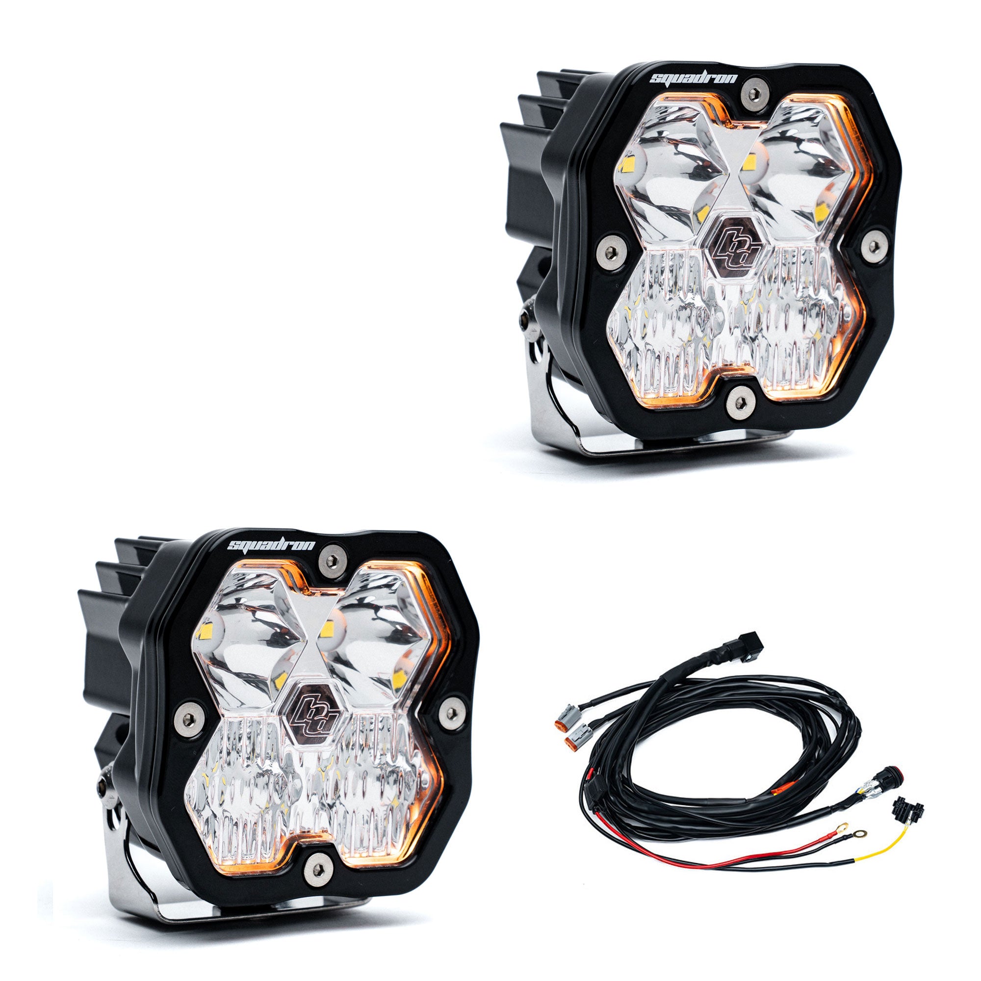 Baja Designs Squadron 2.0 Sport Clear Driving/Combo LED Light Pod Pair