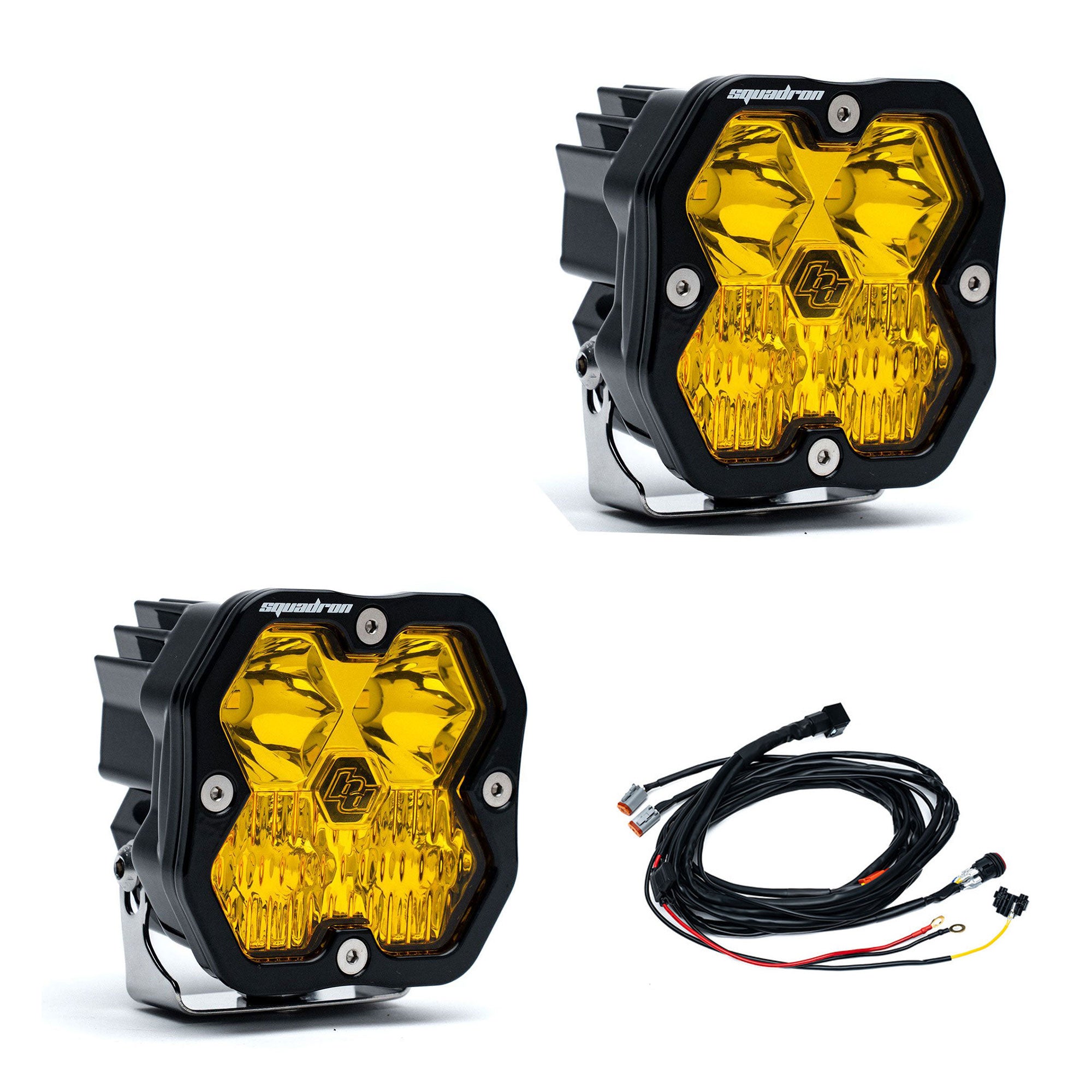 Baja Designs Squadron 2.0 Sport Baja Amber Driving/Combo LED Light Pod Pair
