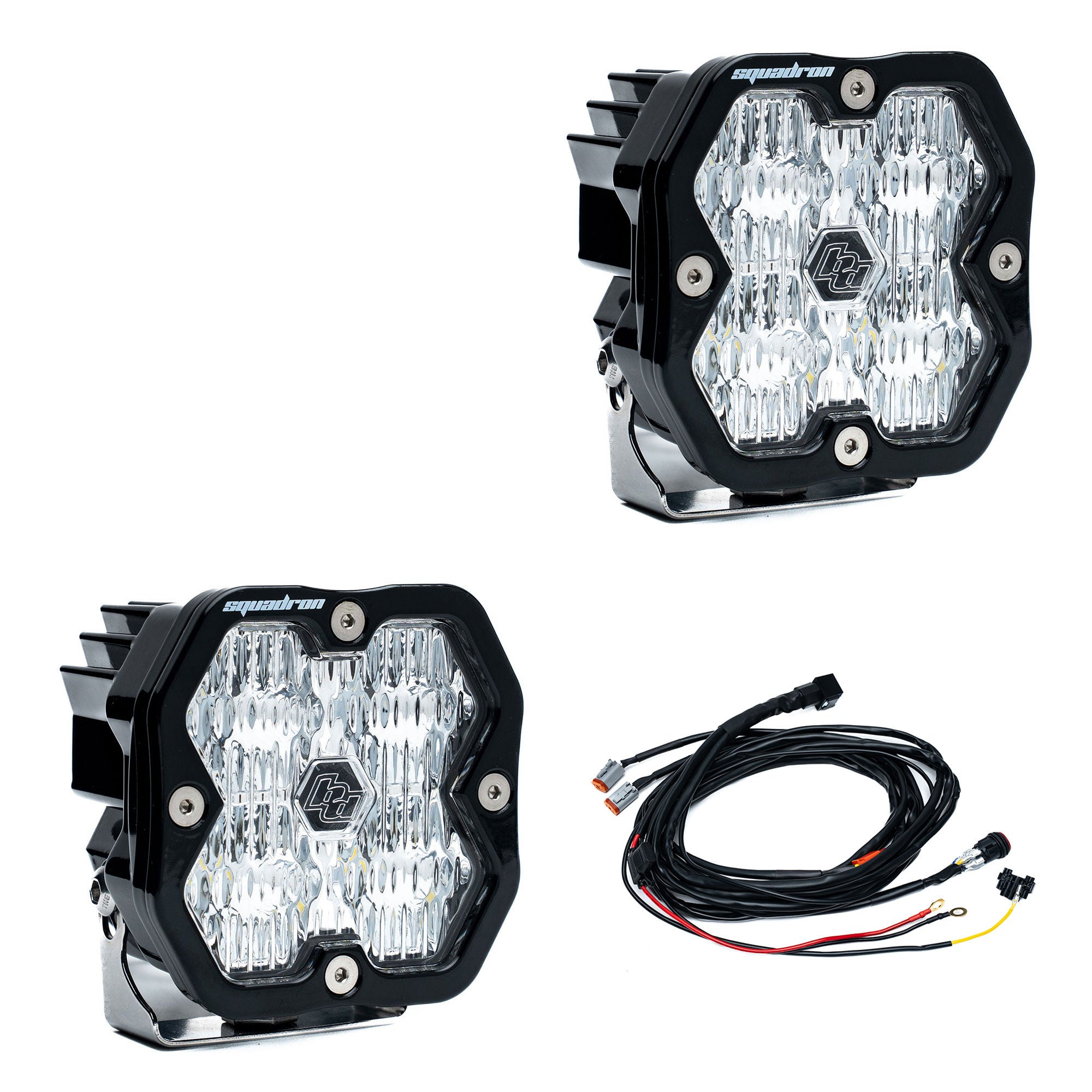 Baja Designs Squadron 2.0 Sport Clear Wide Cornering LED Light Pod Pair