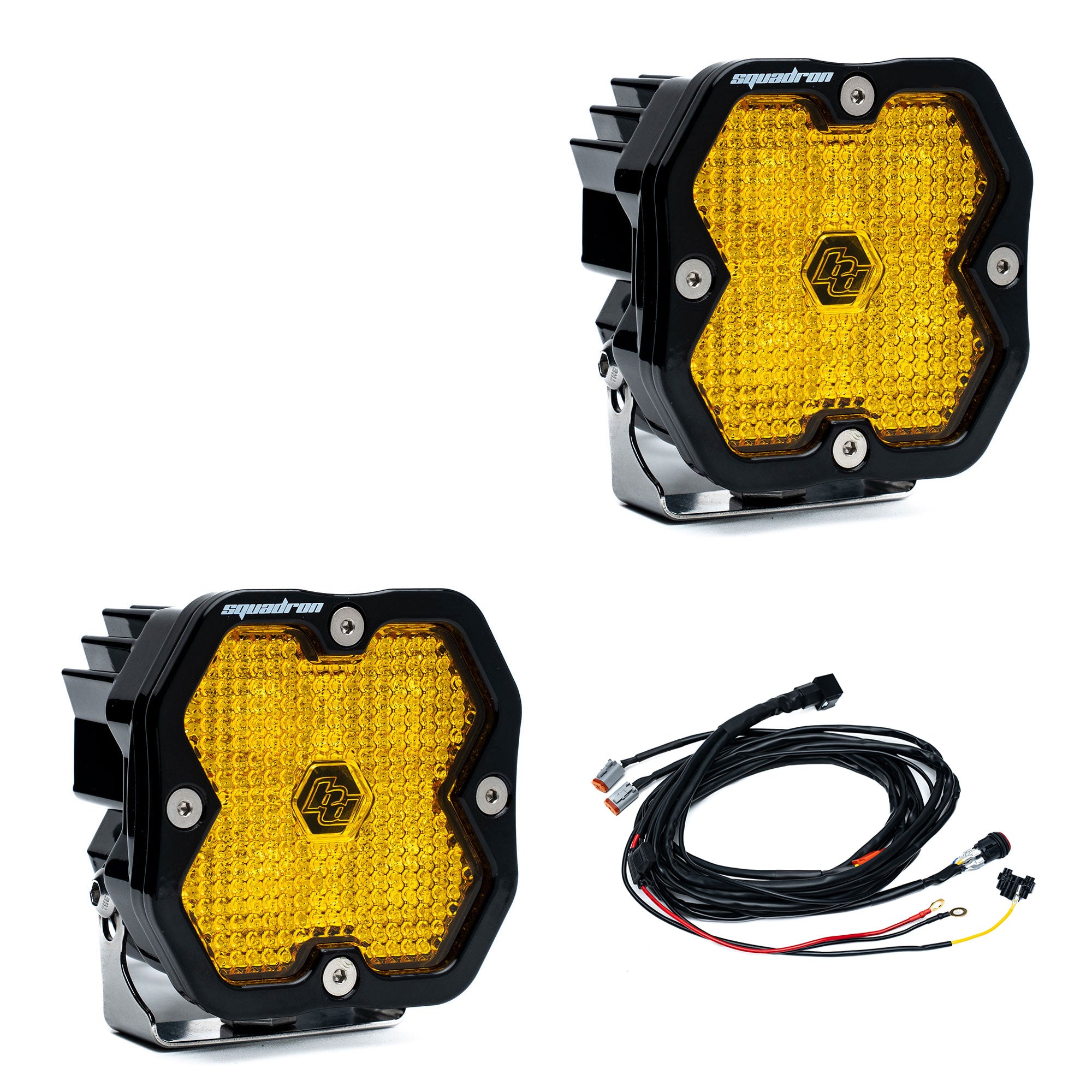 Baja Designs Squadron 2.0 Sport Amber Work/Scene LED Work Light Pod Pair