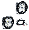 Baja Designs Squadron-R 2.0 Sport Clear Spot LED Pod Pair Round