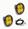 Baja Designs Squadron-R 2.0 Sport Amber Wide Cornering LED Pod Pair Round