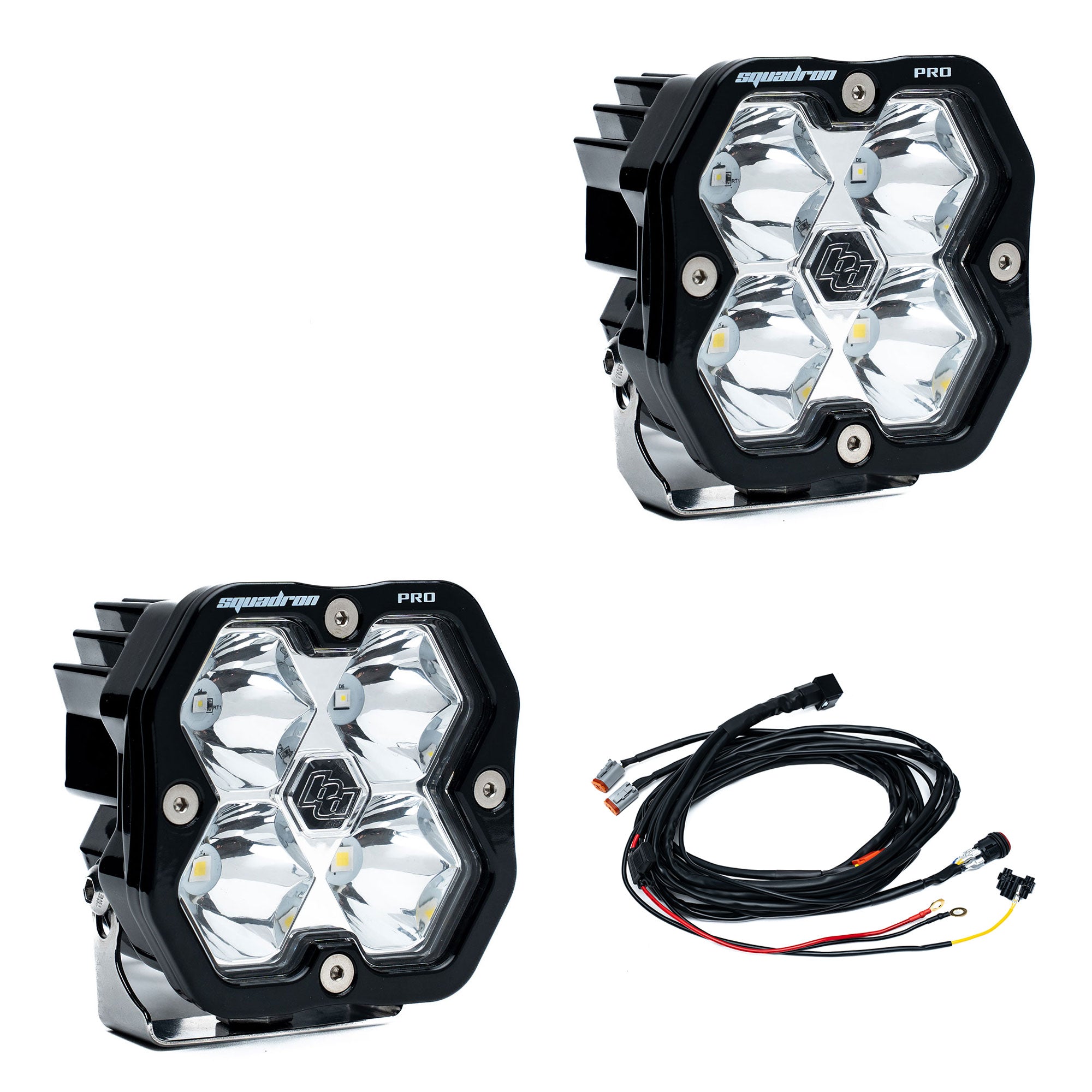 Baja Designs Squadron 2.0 Pro Clear Spot LED Ditch Light Pod Pair