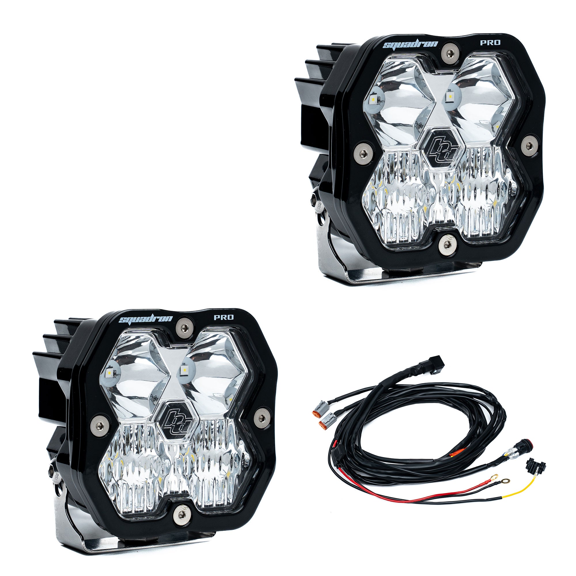 Baja Designs Squadron 2.0 Pro Clear Driving/Combo LED Light Pod Pair