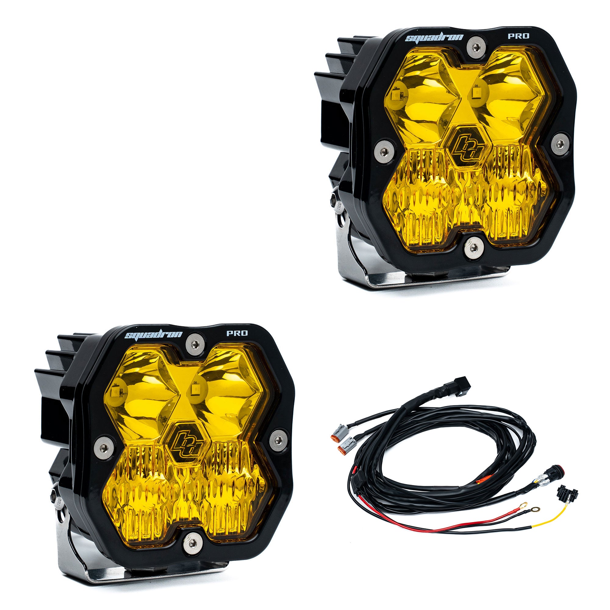 Baja Designs Squadron 2.0 Pro Baja Amber Driving/Combo LED Light Pod Pair