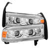 AlphaRex LUXX-Series LED Projector Headlights Chrome W/ Activation Light & Sequential Signal & Switchback & DRL For 1994-2001 Dodge Ram 1500