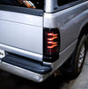 AlphaRex LUXX-Series LED Tail Lights Black W/ Activation Light & Sequential Signal For 1994-2001 Dodge Ram 1500 2500 3500
