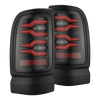 AlphaRex LUXX-Series LED Tail Lights Black Red W/ Activation Light & Sequential Signal For 1994-2001 Dodge Ram 1500 2500 3500
