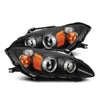 AlphaRex LUXX-Series LED Projector Headlights Black For 1999-2009 Honda S2000