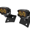 Morimoto 2Banger HXB Yellow Wide Beam A-Pillar Light Kit For 07-18 Jeep Wrangler