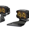 Morimoto 2Banger HXB Yellow Wide Beam A-Pillar Light Kit For 2021-2025 Ford Bronco
