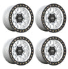 (4) 17x8.5 KMC KM549 GRS Machined Satin Black Wheels 6X135 +0MM For 2004-2026 Ford F-150