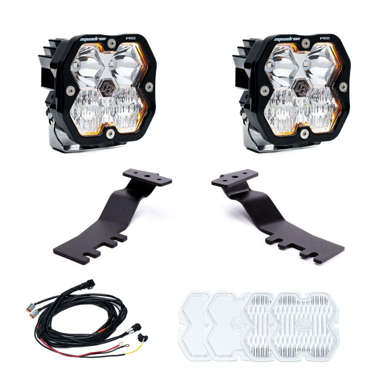 Baja Designs Squadron 2.0 Pro Clear Driving/Combo A-Pillar Light Kit For 2025-2026 Toyota 4Runner