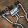 Valvetronic BMW G87, M2 3.0L Axleback, T304 SS, Carbon Fiber 4.0" Tips BMW.G87.M2.AXL.BR.RC