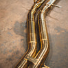 Valvetronic Audi RSQ8 4.0L Catback T304 SS Anodized Gold Reuses OEM Tips AUD.RSQ8.VSES.AG