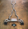 Valvetronic BMW G30, M550i 4.4L Catback, Grade 5 Titanium, Carbon Fiber 4.0" Tips BMW.G30.M550i.VSES.TI.RC