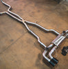 Valvetronic BMW G30, M550i 4.4L Catback, Grade 5 Titanium, Carbon Fiber 4.0" Tips BMW.G30.M550i.VSES.TI.RC