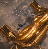 Valvetronic Lamborghini Aventador SVJ 6.5L F1 Catback Exhaust, T304 SS Anodized Gold LAM.SVJ.F1.AG