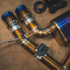 Valvetronic BMW G87, M2 3.0L Axleback, Grade 5 Titanium, Burnt 3.5" Tips BMW.G87.M2.AXL.TI.BRT