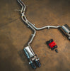 Valvetronic Audi B8, B8.5 S4, S5 3.0, 4.2L Catback T304 SS Carbon Fiber 3.5" Tips AUD.B8.S4.VSES.BR.RC